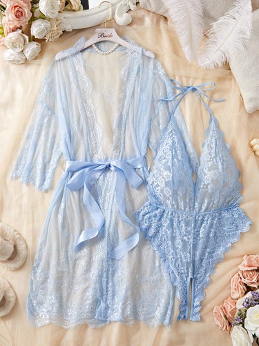 Sexy lace halter neck jumpsuit