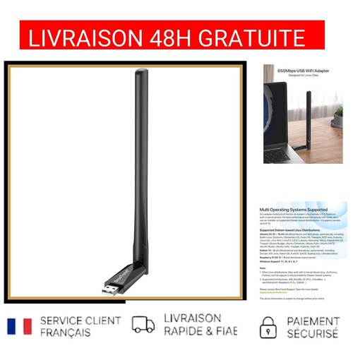 Clé wifi usb brostrend ac650 - usb,