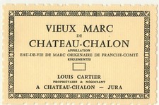 Etiquette vieux marc de Chateau-Chalon-L.Cartier-Jura-R.519