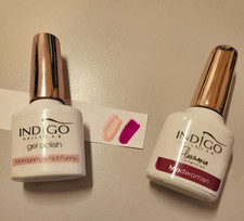INDIGO Lot de 2 vernis à ongles semi permanent rose fuchsia 7 ml
