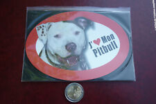 GRAND MAGNET CHIEN  /  PITBULL  * 14,8 CM X 10 CM *