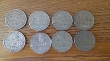 Lot de 8 pièces de 10 francs