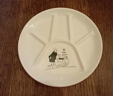 Assiette à compartiments Parlante Jacques Faizant Saint Amand les eaux DN3313/1