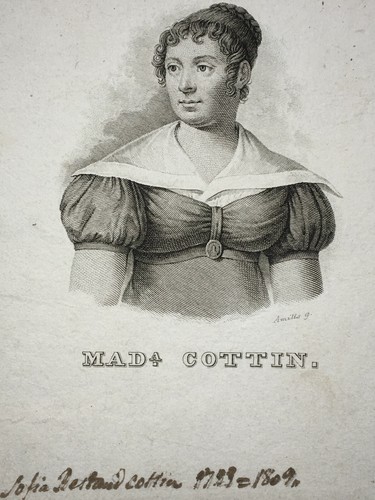 Sophie cottin portrait gravure - cottin,