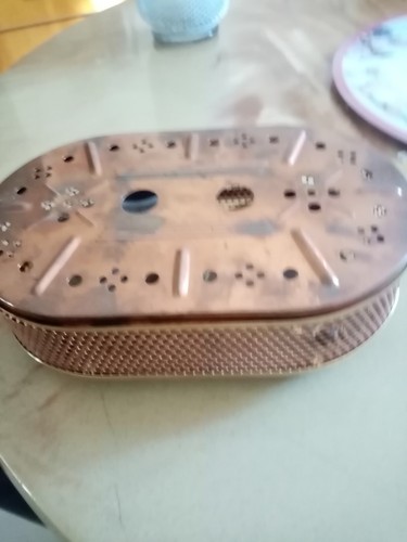 Vintage chauffe plat cuivre - plat,