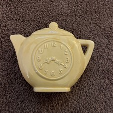 Vintage Yellow  Ceramic Teapot