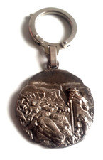 Ancien Porte clé métal ROQUEFORT LA Semeuse Coop