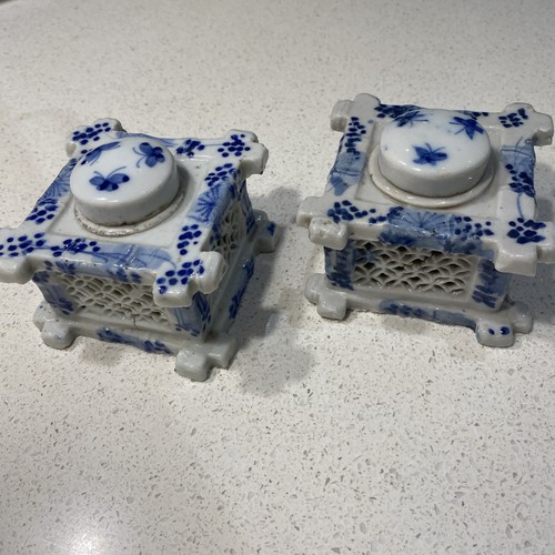 Encrier chinois porcelaine - encrier,