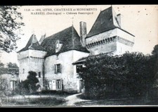 MAREUIL-sur-BELLE (24) CHATEAU BEAUREGARD , cliché début 1900
