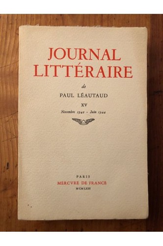 Journal littéraire tome - , xv