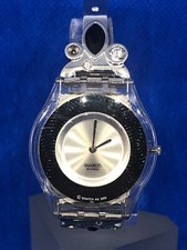 Vintage Ancienne Montre Femme Watch Uhr  SKIN SWATCH 2005 Quartz Bracelet Métal