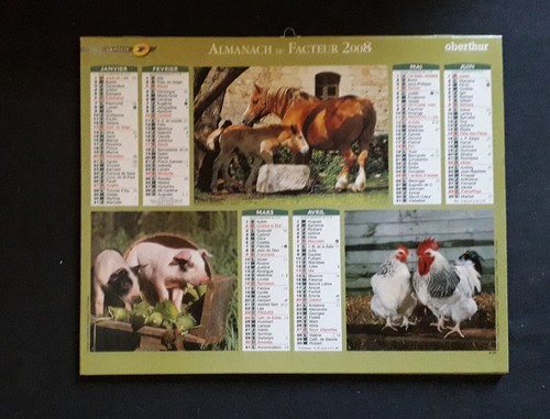 Almanach calendrier facteur - almanach,
