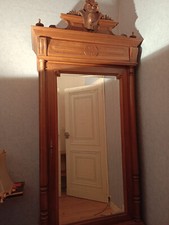 très belle armoire à glace bonnetiere ancienne