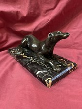 statue lévrier Art Déco 1930