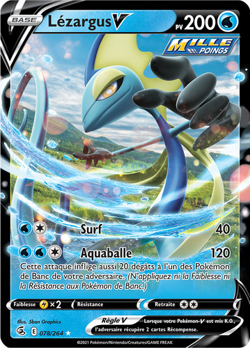 Carte pokémon lézargus - carte, lézargus-v