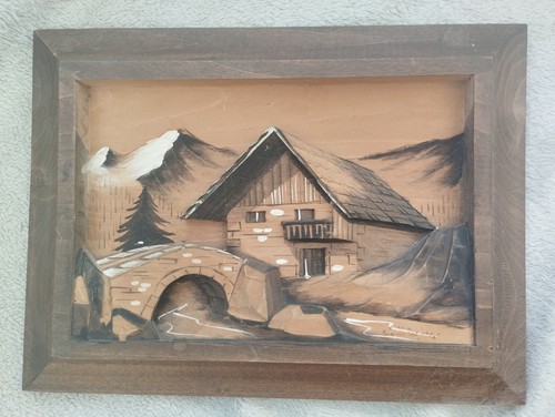 Ancien tableau bois - tableau,