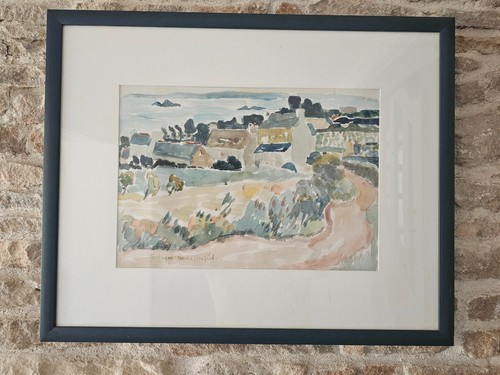 Tableau aquarelle paysage - -,