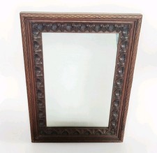 ANCIEN MIROIR MURAL EN BOIS