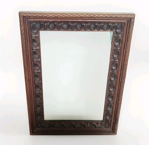 Ancien miroir mural bois - ancien, en