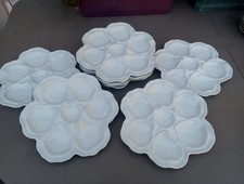Lot d’assiettes à huîtres