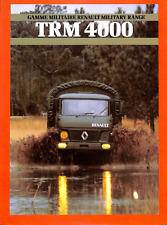 RENAULT TRUCKS / GAMME MILITAIRE / MILITARY RANGE / TRM  4000 / PROSPECTUS 1987