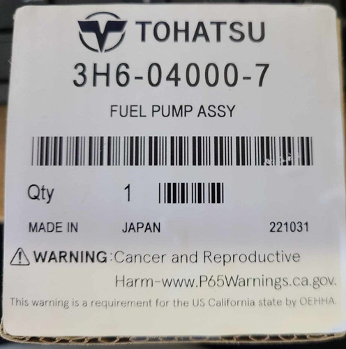Tohatsu fuel pump 8 9 - tohatsu,