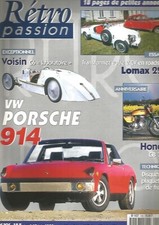 RETRO PASSION N°105 PORSCHE 914 / VOISIN C6 "LABORATOIRE" / LOMAX 224 /HONDA 750