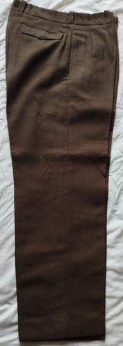 Pantalon laine kaki uniforme - kaki,