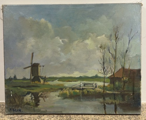Huile sur toile signée - ,