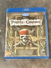 PIRATES DES CARAIBES INTEGRALE 4 FILMS COFFRET 5 BLURAY JOHNNY DEPP DISNEY VF
