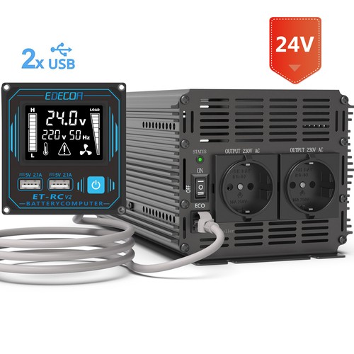 Edecoa convertisseur 24v 220v - convertisseur,