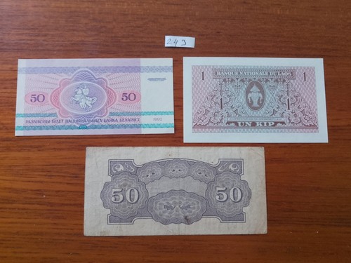 Billets monde lot - du,