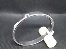 Bracelet ouvrant argent rhodié 925/000 de 32g, oxyde / Bijoux d'occasion