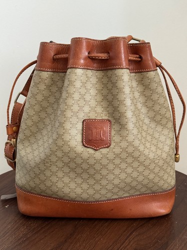 Sac seau céline macadam beige - céline,