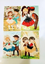 Cartes Postales Brodées Tissus Costumes Alsace Normandie Bretagne Provence 