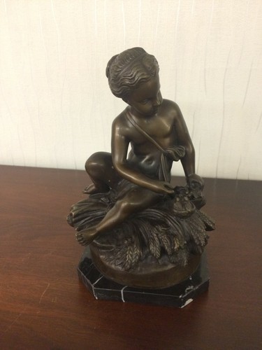 Statue bronze fille - bronze, de