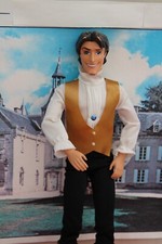 POUPEE  KEN AMI DE BARBIE  MATTEL CHEVEUX NOIRS MOULES "PRINCE FLYNN"