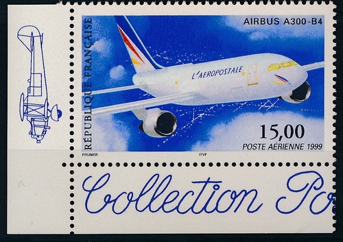 Timbre france 63a airbus - france,