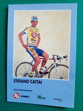 CYCLISME carte cycliste STEFANO CATTAI équipe ZG MOBILI SELLE ITALIA 1995