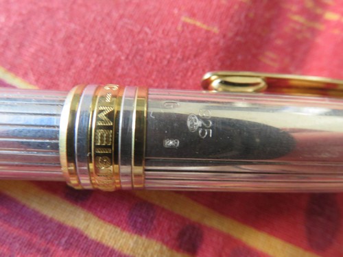 Stylo bille argent massif - bille,