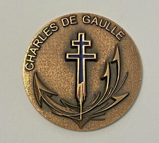 Médaille Aéronautique Marine Porte Avion Charles de Gaulle (diamètre 8 cm)