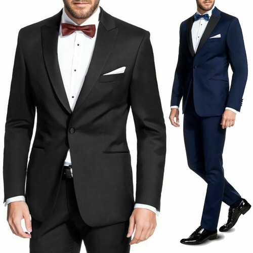 Robe noire smoking homme bleu