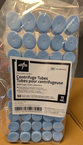 500pc medline centrifuge tubes - centrifuge,