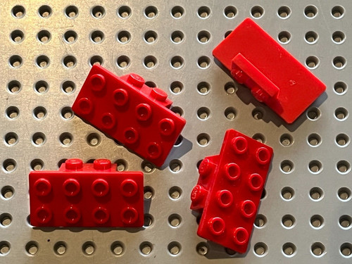Lego red bracket ref - x,