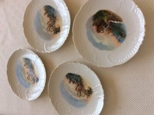 lot de 4 assiettes anciennes