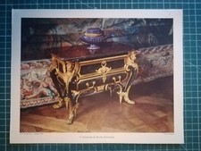yo139 circa 1950 belle image - meuble commode de Boulle château de Versailles