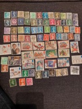 Lot de 80 timbres "ANGLETERRE" oblitérés