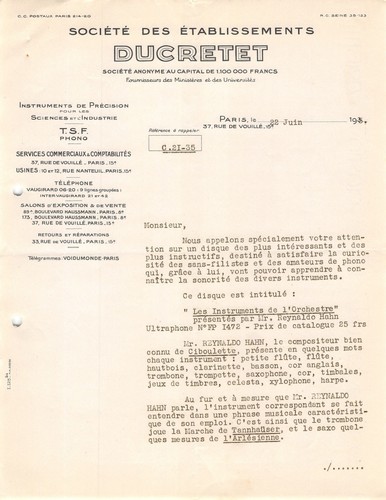 1930 etab ducretet paris - a,