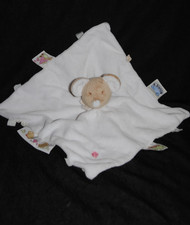 🍀Doudou Souris Plat Blanc