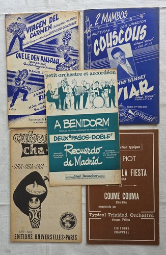 Lot partitions musique 1960 - lot,